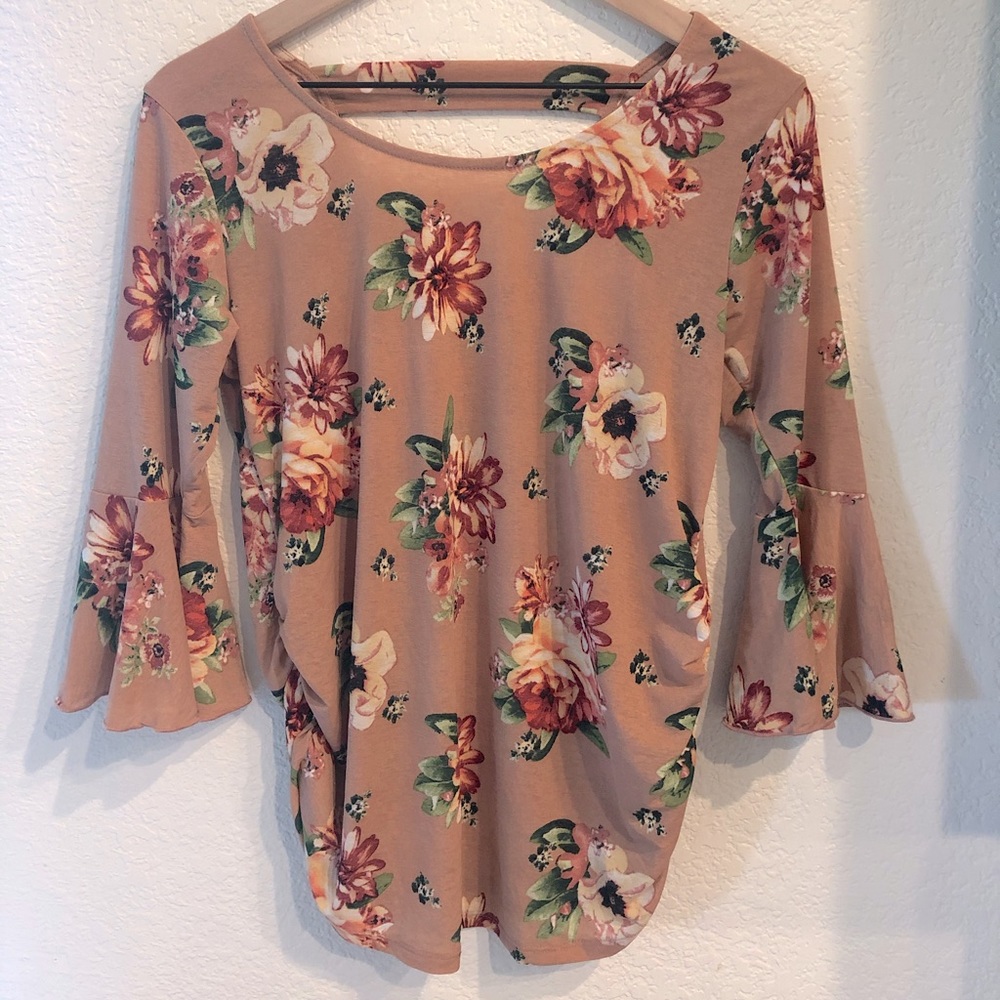 Maternity Floral Blouse - Size Small
